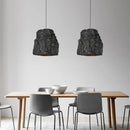 Handmade nordic chandelier with imitation stone wabi sabi style