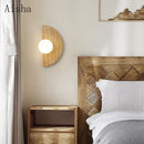 Modern cave stone wall light with lunar design