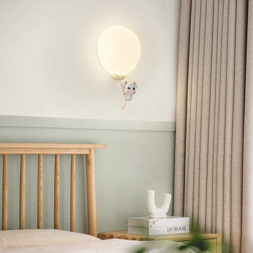 Creative balloon-shaped wall light for children - vue 3 sur 10