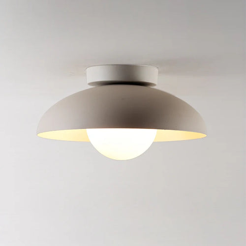 Modern designer ceiling light with rounded shade - vue 3 sur 8