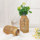 woven rattan vase for dried flowers retro decoration