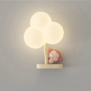 Creative bear and monkey wall lamp for baby