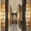 Crystal wall light for hotel and garden decor