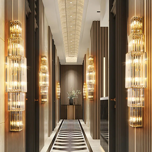 Crystal wall light for hotel and garden decor - vue 4 sur 9