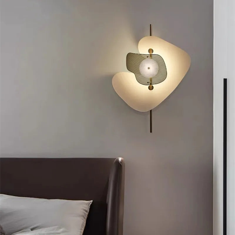 Postmodern Nordic design stainless steel minimalist wall light