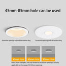 Ultra-slim round recessed LED spotlight for ambient lighting