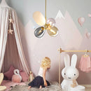 Modern glass chandelier for children's room decorative