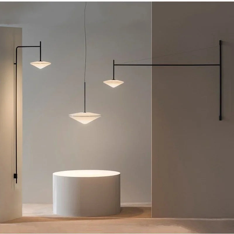 Nordic LED wall light with long swing arm