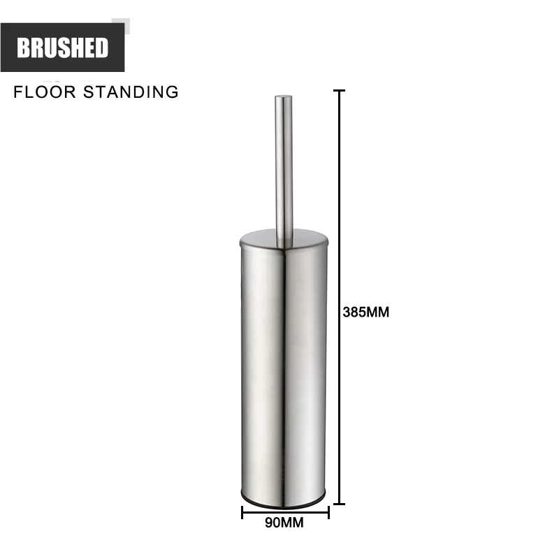 Durable stainless steel wall-mounted toilet brush holder - vue 14 sur 17