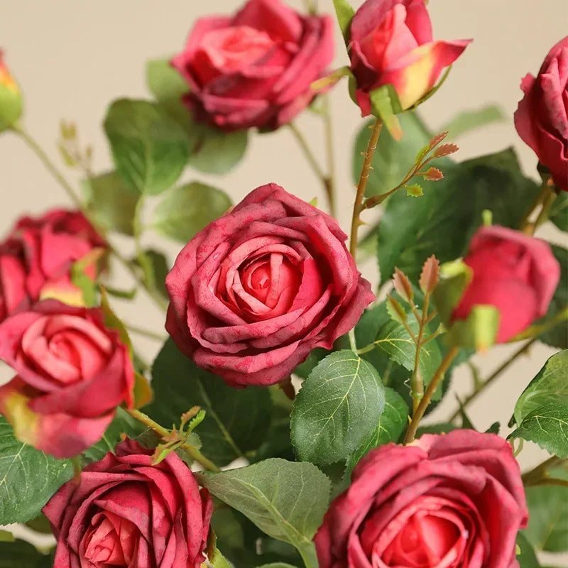 Artificial rose branches for wedding and event decoration