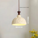 Decorative antique-style engraved resin retro chandelier