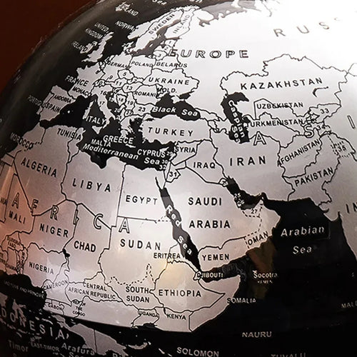 European style decorative world map for office - vue 6 sur 9
