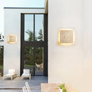 Yellowstone natural stone IP65 waterproof LED square wall light for villa entrance, corridor, restaurant, decorative indoor outdoor lighting