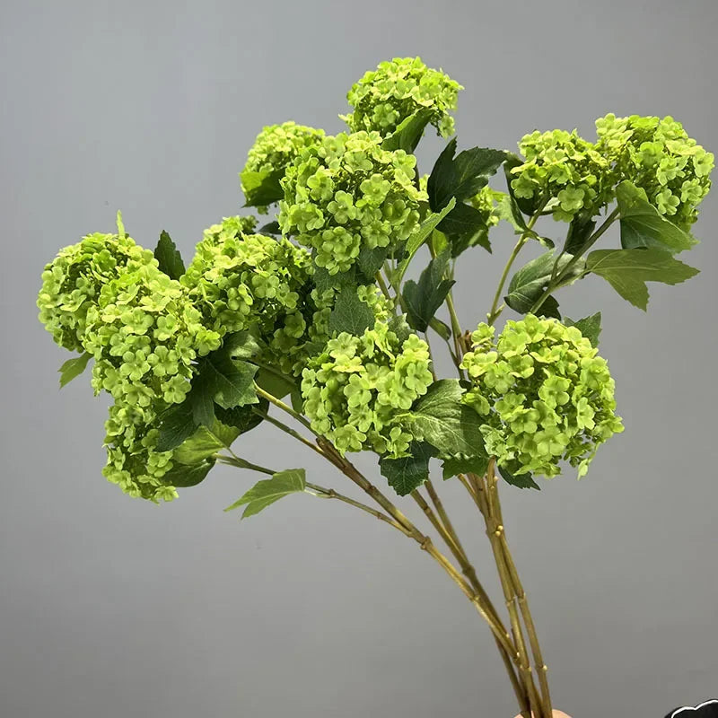 Artificial hydrangea branch silk flower garden decoration