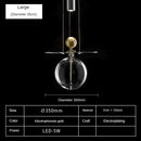 Postmodern glass chandelier for interior decoration