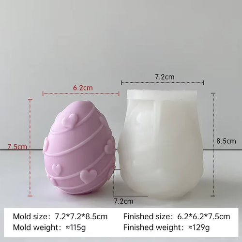 DIY Easter egg silicone candle mold - vue 15 sur 21