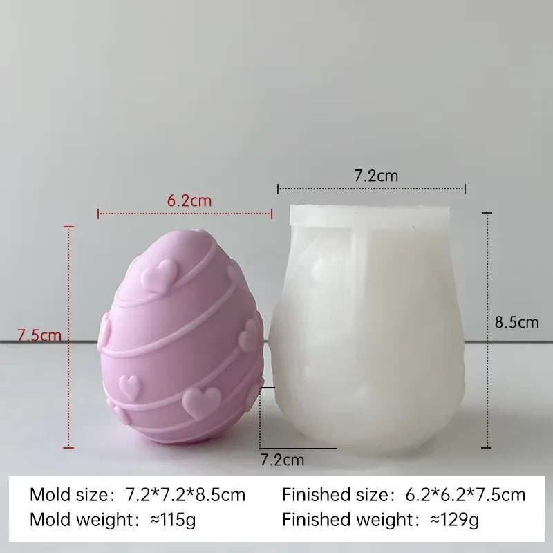 DIY Easter egg silicone candle mold - vue 14 sur 21