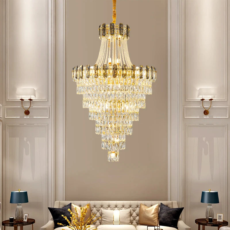 Contemporary crystal chandelier for elegant interiors