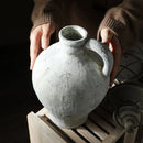 Handmade retro ceramic vase for dried flowers decorative