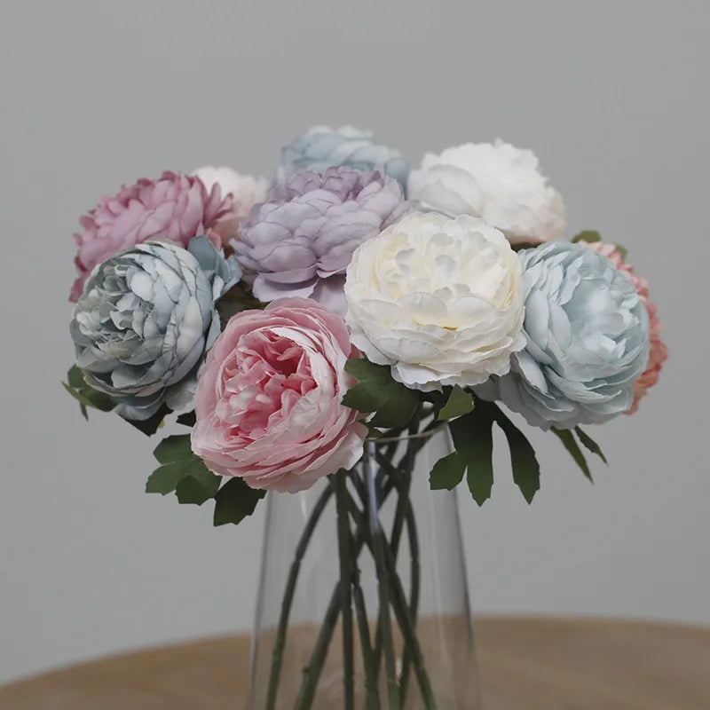 Realistic artificial peony for decoration and weddings
