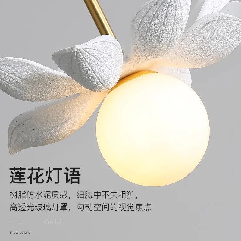 modern resin pendant light for elegant interior decoration - vue 6 sur 22