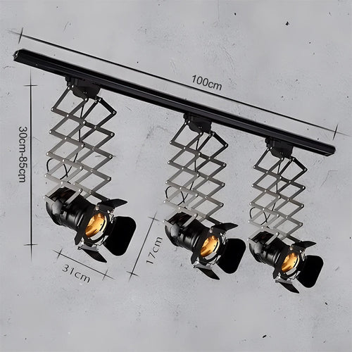 Vintage industrial ceiling light for bar and retro clothing - vue 2 sur 6