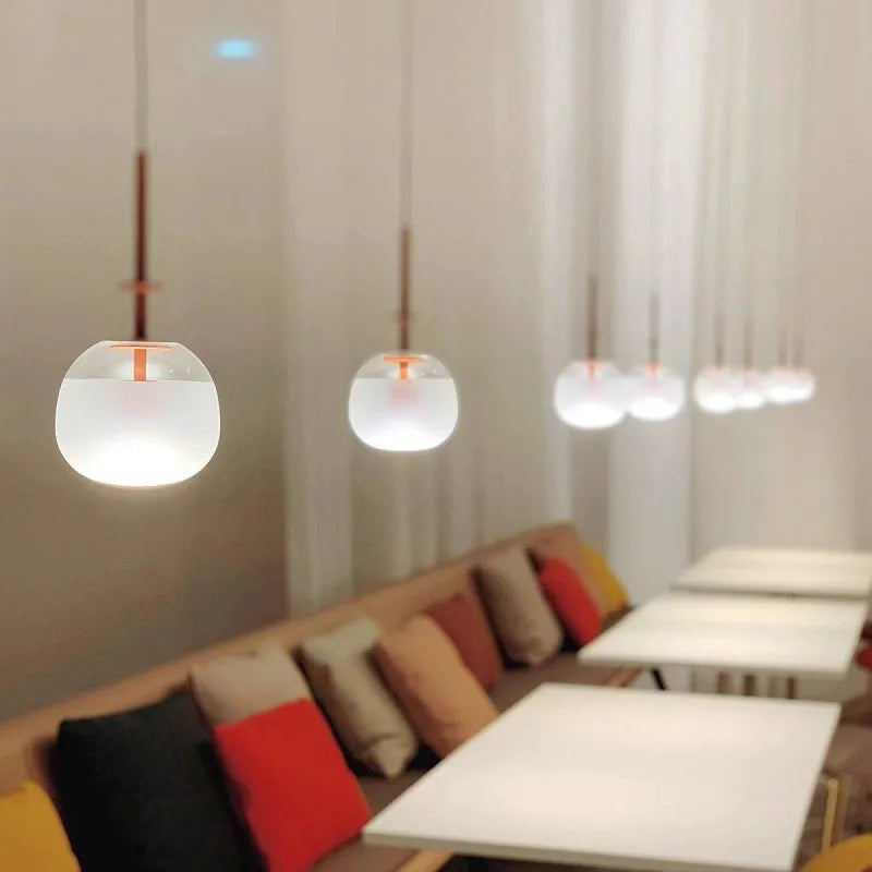 Elegant glass shape pendant chandelier