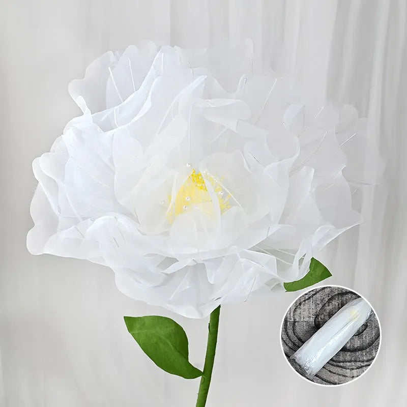 Artificial silk poppy pink realistic festive decoration flower - vue 12 sur 12