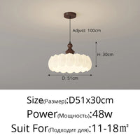 Modern minimalist creative and warm indoor ceiling light