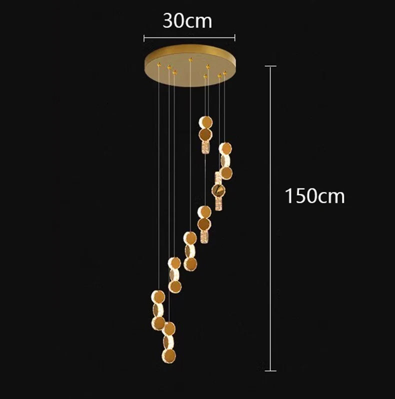 Modern LED pendant chandelier for decorative indoor lighting