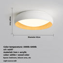 Minimalist Japanese retro circular anti-glare lamp with soft lighting