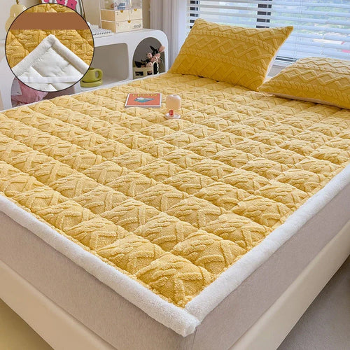 soft lambskin velvet mattress topper for students and dormitories - vue 11 sur 12