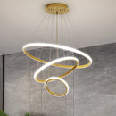 Modern circular designer pendant chandelier for elegant interiors