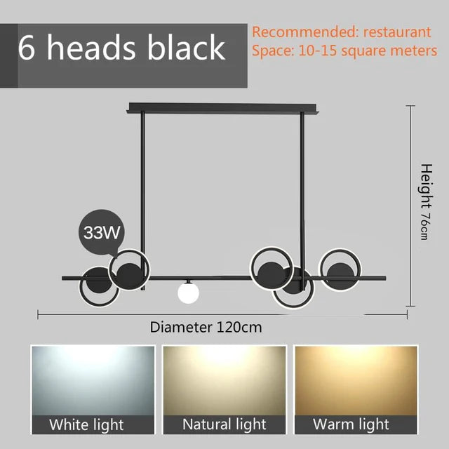 Modern nordic designer pendant light for an elegant interior - vue 8 sur 8