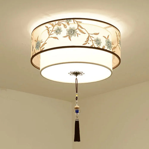 Retro Chinese chandelier for elegant and cosy lighting - vue 2 sur 17