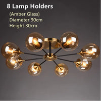 Modern glass ball chandelier for elegant lighting