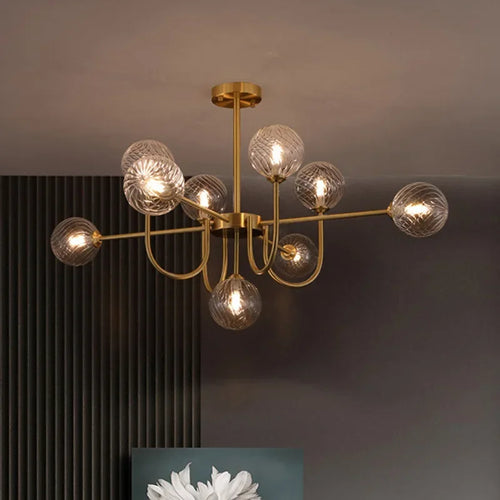 2024 New Pattern Creative U-shaped Magic Bean LED Pendent Lamp For Living Room Bedroom Lobby Exhibition Hall - vue 2 sur 8
