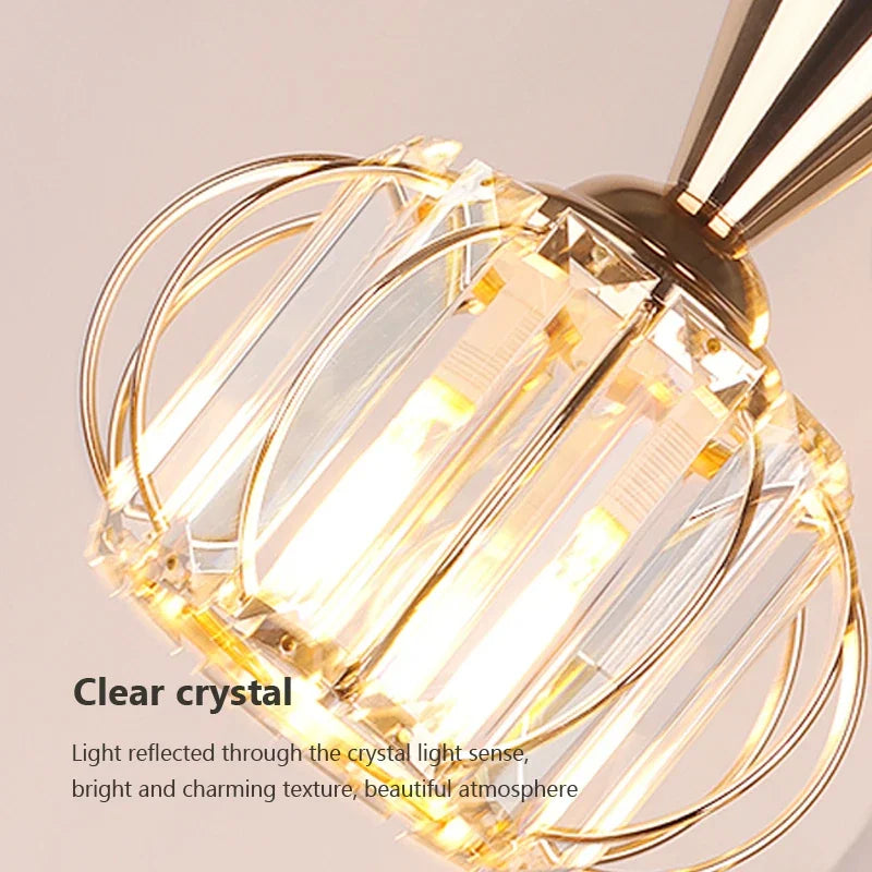 Modern crystal chandelier for elegant decorative lighting - vue 10 sur 18