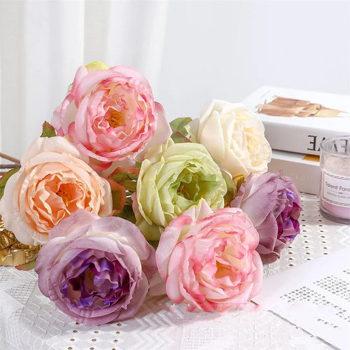 Silk fabric flowers for floral decorations and bouquets - vue 3 sur 19