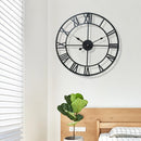 decorative roman numeral wall clock for indoor and outdoor use
