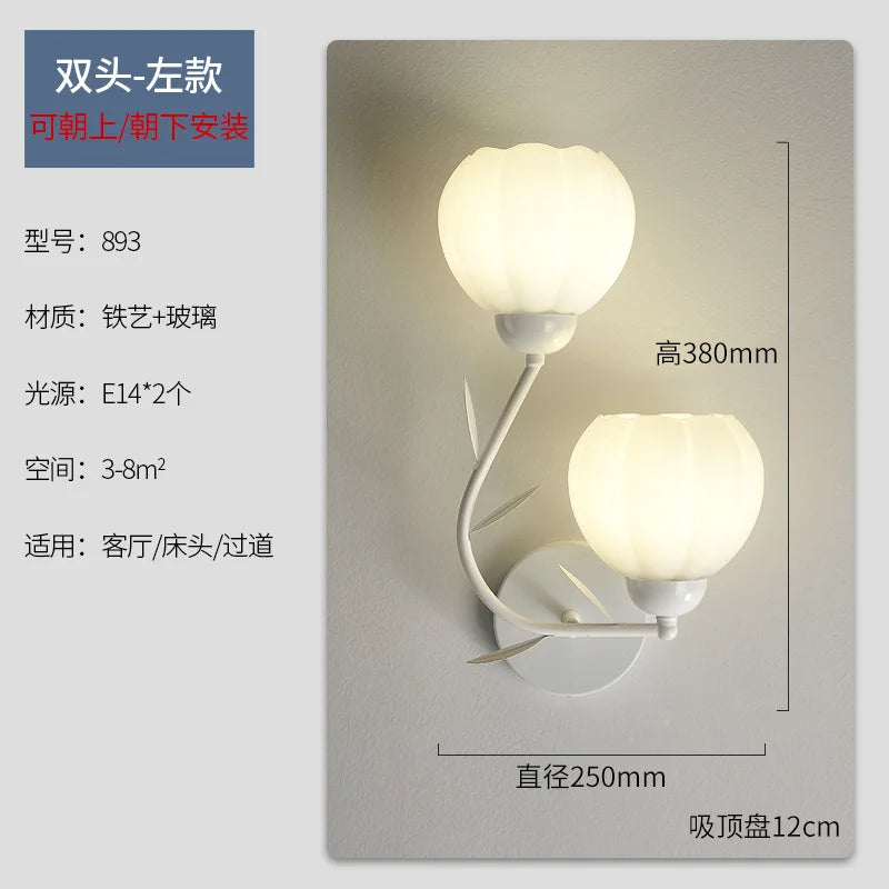 Pumpkin-shaped wall light for indoor decor - vue 7 sur 11