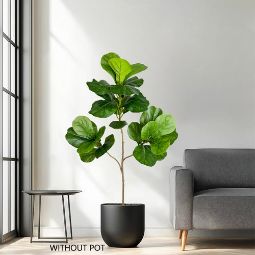 Artificial ficus branches with large banyan leaves for garden decoration - vue 3 sur 36