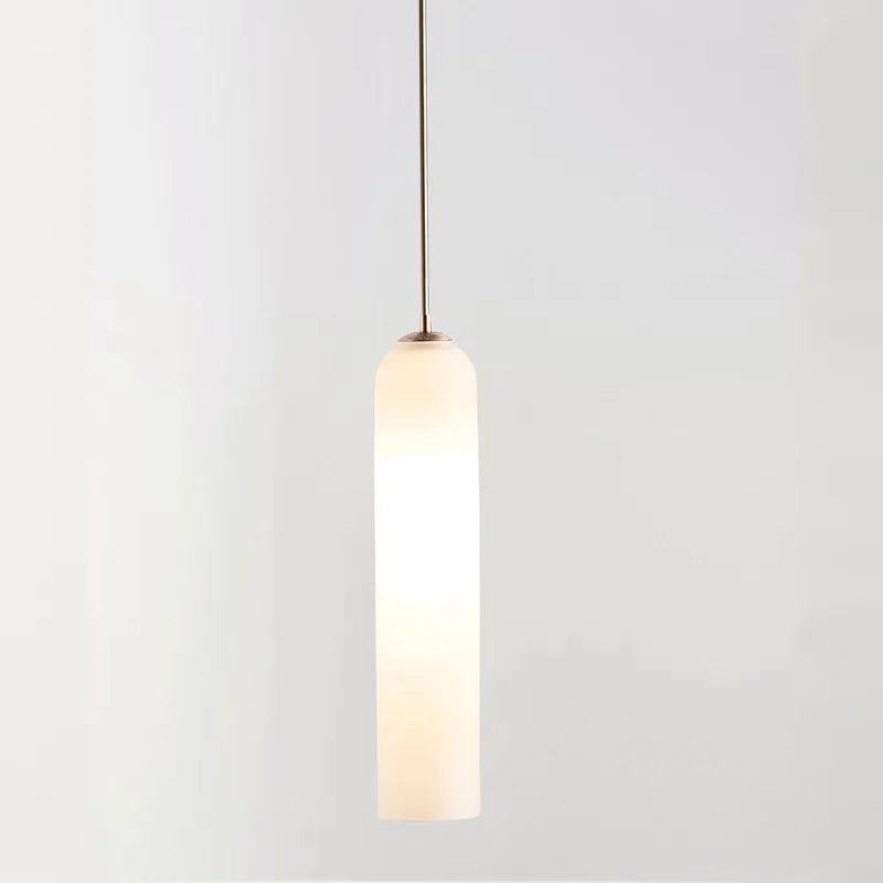 Modern glass LED pendant light for creative interiors - vue 4 sur 12