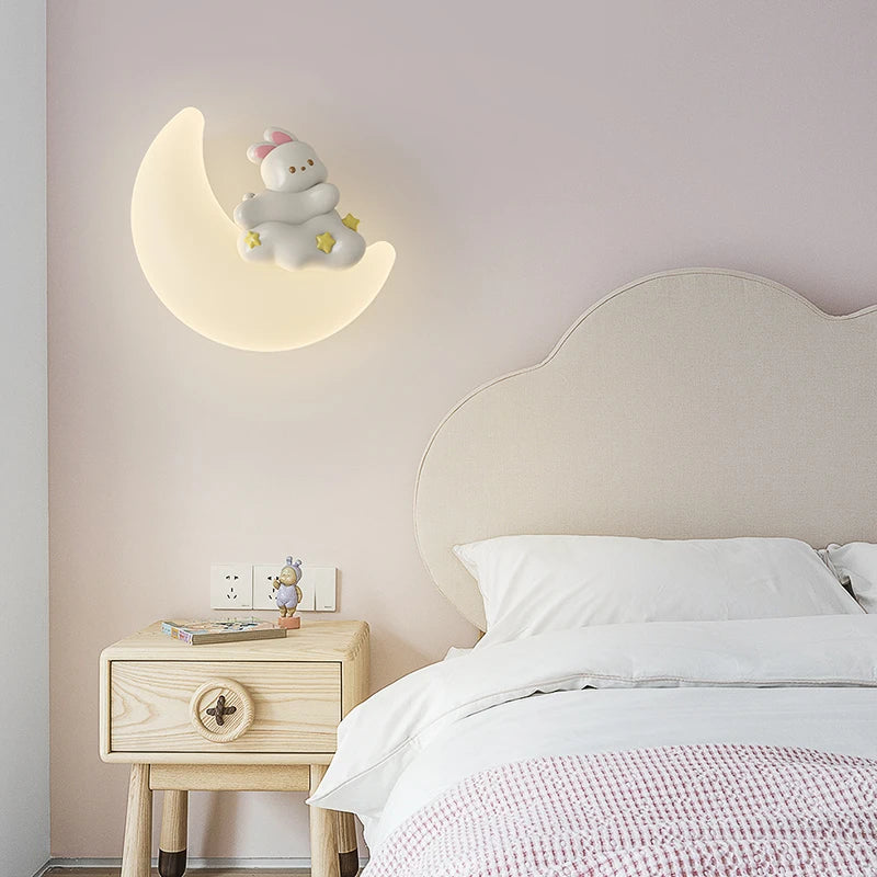 Eye protection animal wall light for girls - vue 3 sur 11