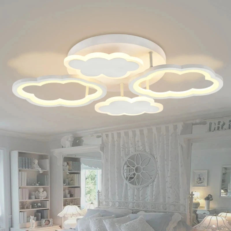 Cloud ceiling light for children's room modern minimalist decor