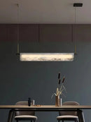 Spanish natural marble and copper chandelier for modern decor