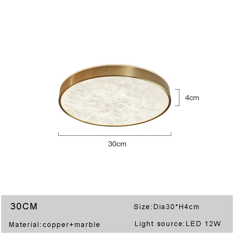 Modern and luxurious Spanish marble LED ceiling light