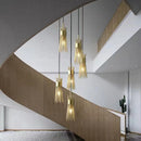 Decorative solid copper LED chandelier for home, creative design