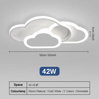 Modern LED ceiling light creative cloud dimmable large panel