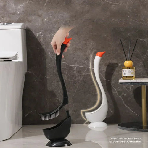 Vertical toilet brush for easy bathroom cleaning - vue 3 sur 9